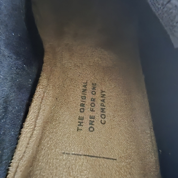 Toms Black Suede Tassel Mules with Wooden Block Heel Woman Size 7 - Picture 5 of 9